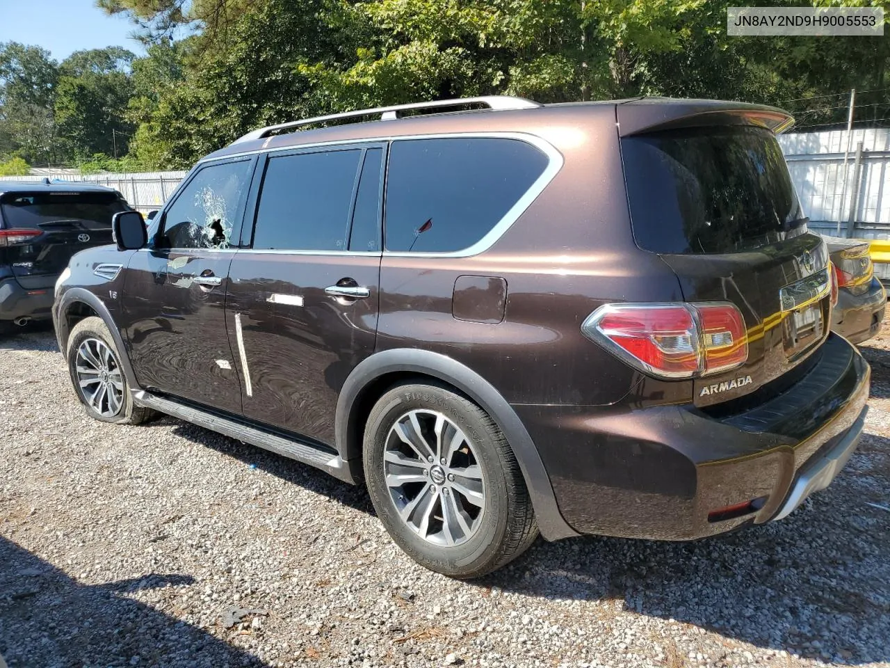 2017 Nissan Armada Sv VIN: JN8AY2ND9H9005553 Lot: 75323094