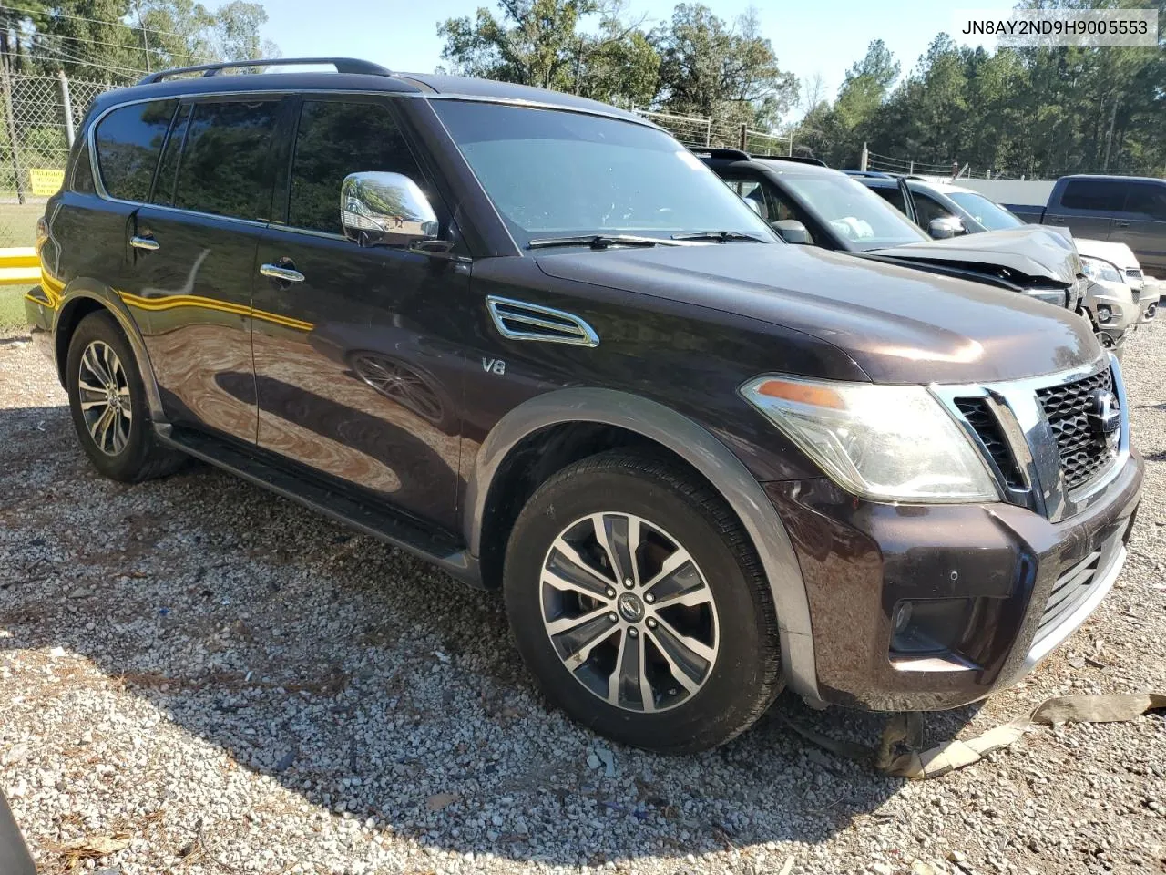 2017 Nissan Armada Sv VIN: JN8AY2ND9H9005553 Lot: 75323094