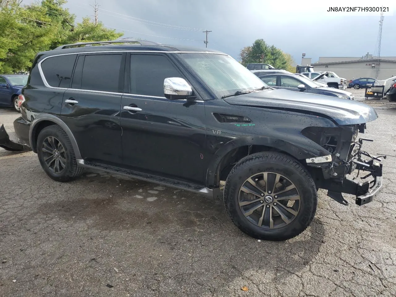 2017 Nissan Armada Platinum VIN: JN8AY2NF7H9300121 Lot: 75841334