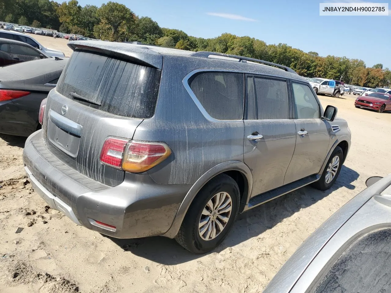 2017 Nissan Armada Sv VIN: JN8AY2ND4H9002785 Lot: 75985714