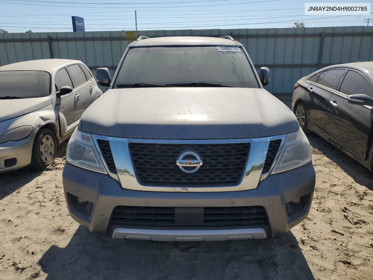 2017 Nissan Armada Sv VIN: JN8AY2ND4H9002785 Lot: 75985714