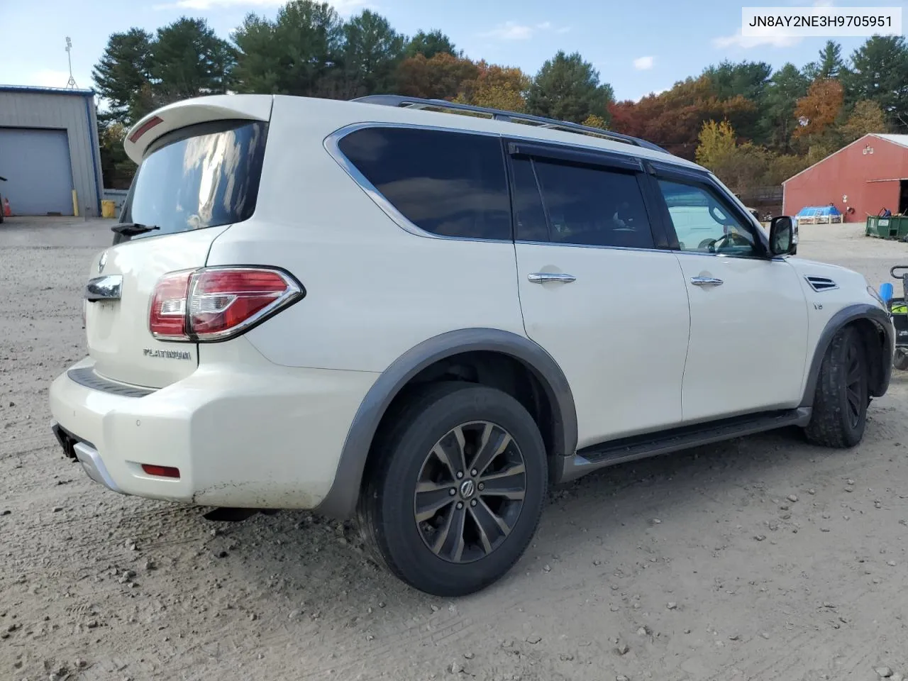 2017 Nissan Armada Platinum VIN: JN8AY2NE3H9705951 Lot: 76303774