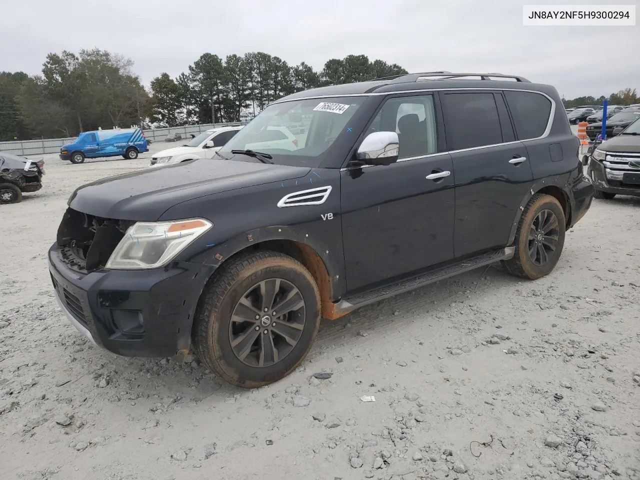 2017 Nissan Armada Platinum VIN: JN8AY2NF5H9300294 Lot: 76502314