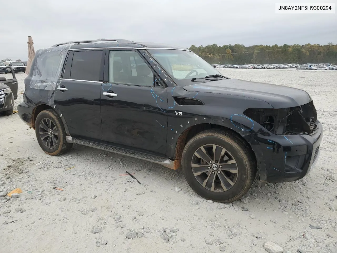 2017 Nissan Armada Platinum VIN: JN8AY2NF5H9300294 Lot: 76502314