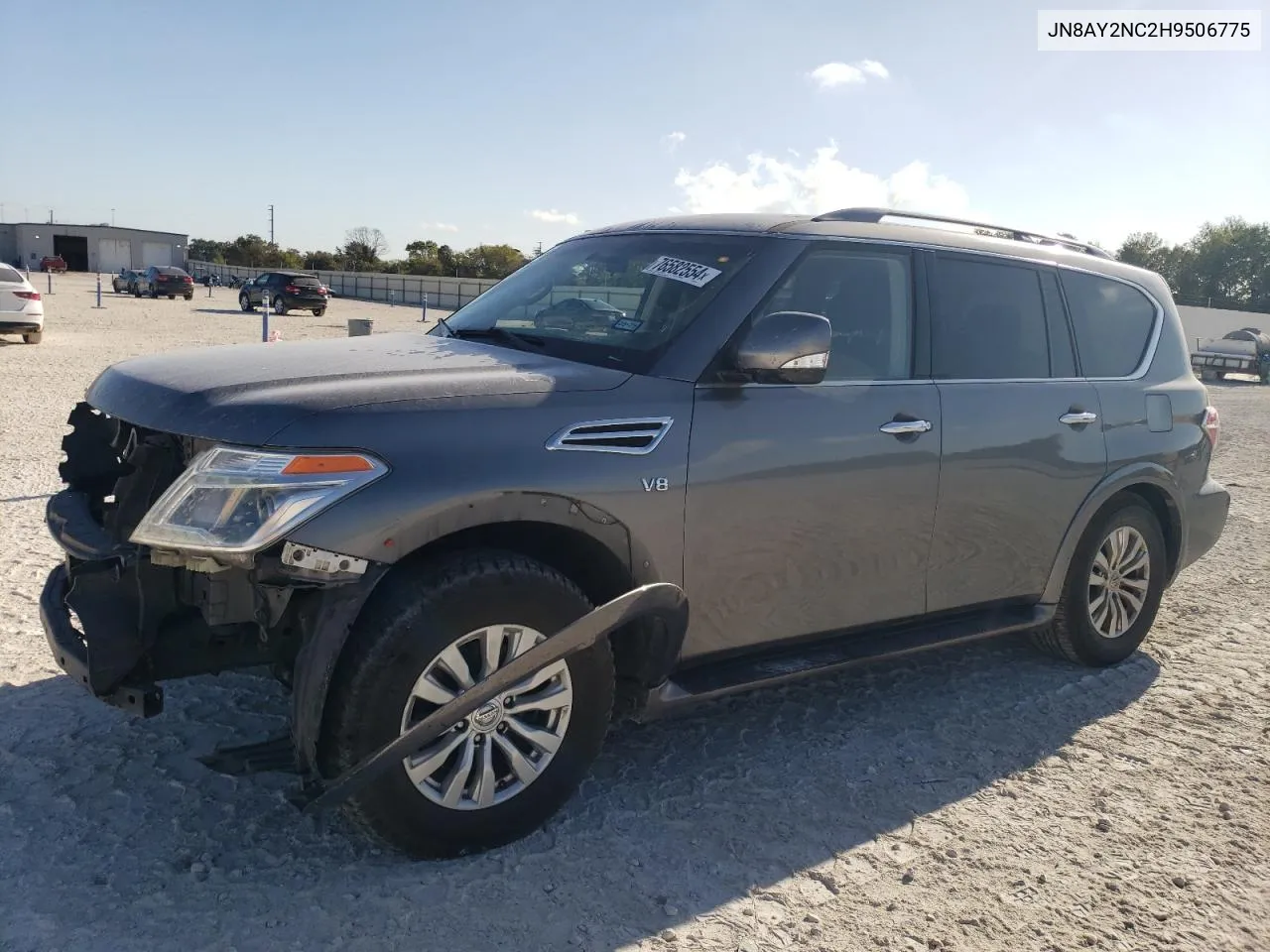 2017 Nissan Armada Sv VIN: JN8AY2NC2H9506775 Lot: 76582554