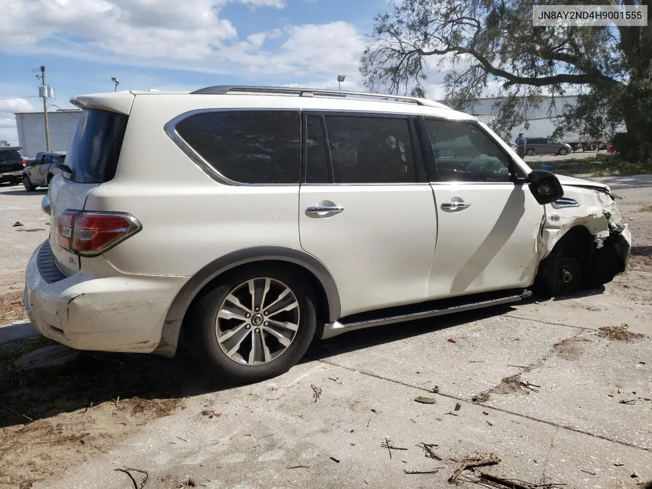 2017 Nissan Armada Sv VIN: JN8AY2ND4H9001555 Lot: 76799394