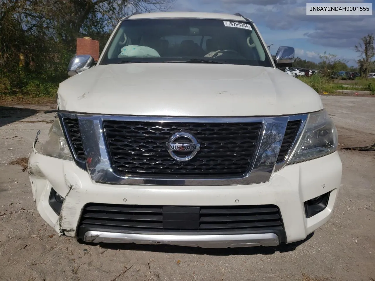 2017 Nissan Armada Sv VIN: JN8AY2ND4H9001555 Lot: 76799394