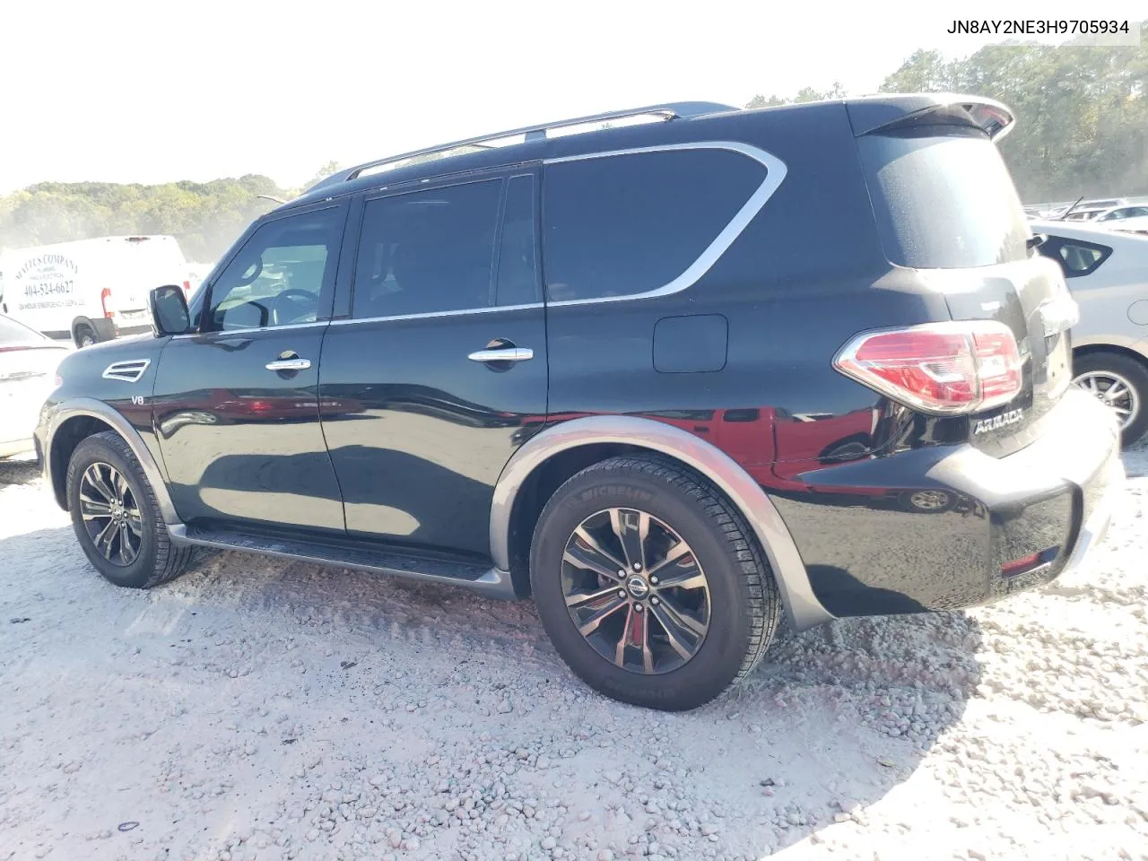 2017 Nissan Armada Platinum VIN: JN8AY2NE3H9705934 Lot: 76937554