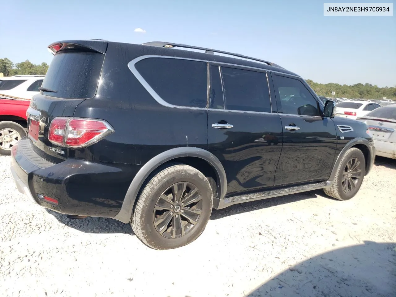 2017 Nissan Armada Platinum VIN: JN8AY2NE3H9705934 Lot: 76937554