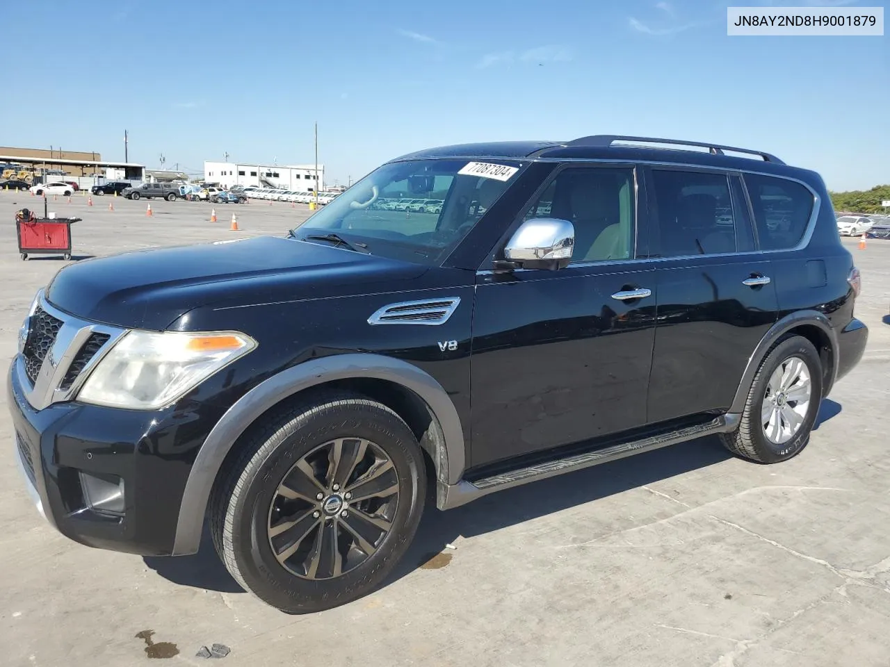 2017 Nissan Armada Sv VIN: JN8AY2ND8H9001879 Lot: 77087304