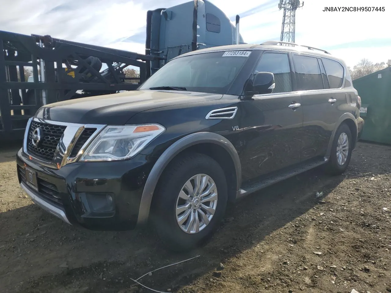 2017 Nissan Armada Sv VIN: JN8AY2NC8H9507445 Lot: 77283184