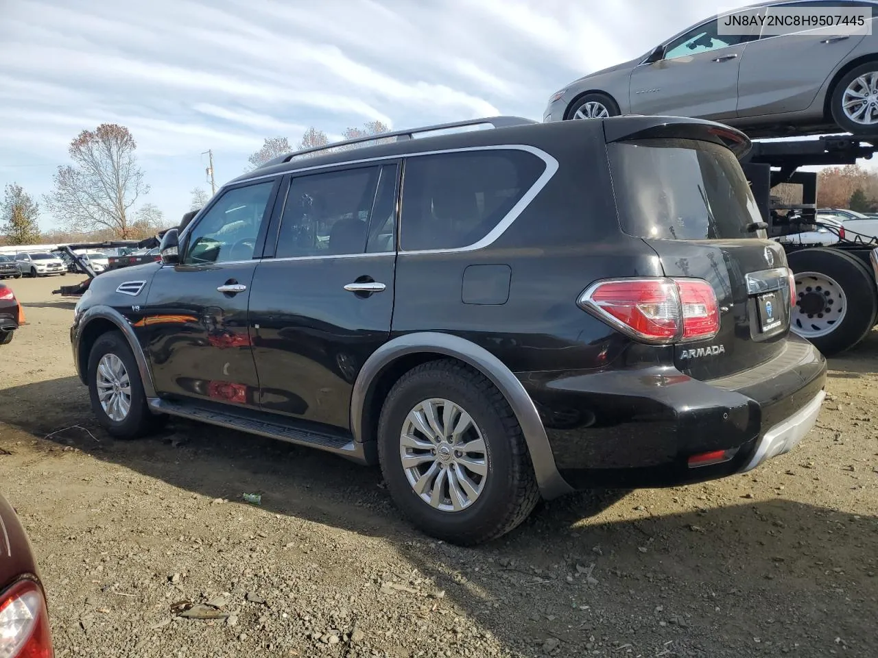 2017 Nissan Armada Sv VIN: JN8AY2NC8H9507445 Lot: 77283184