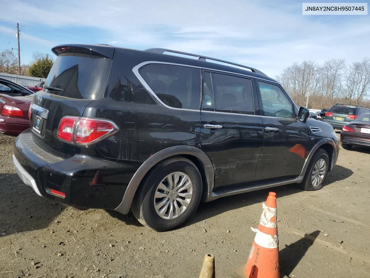 2017 Nissan Armada Sv VIN: JN8AY2NC8H9507445 Lot: 77283184