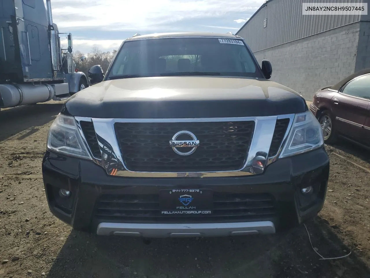 2017 Nissan Armada Sv VIN: JN8AY2NC8H9507445 Lot: 77283184