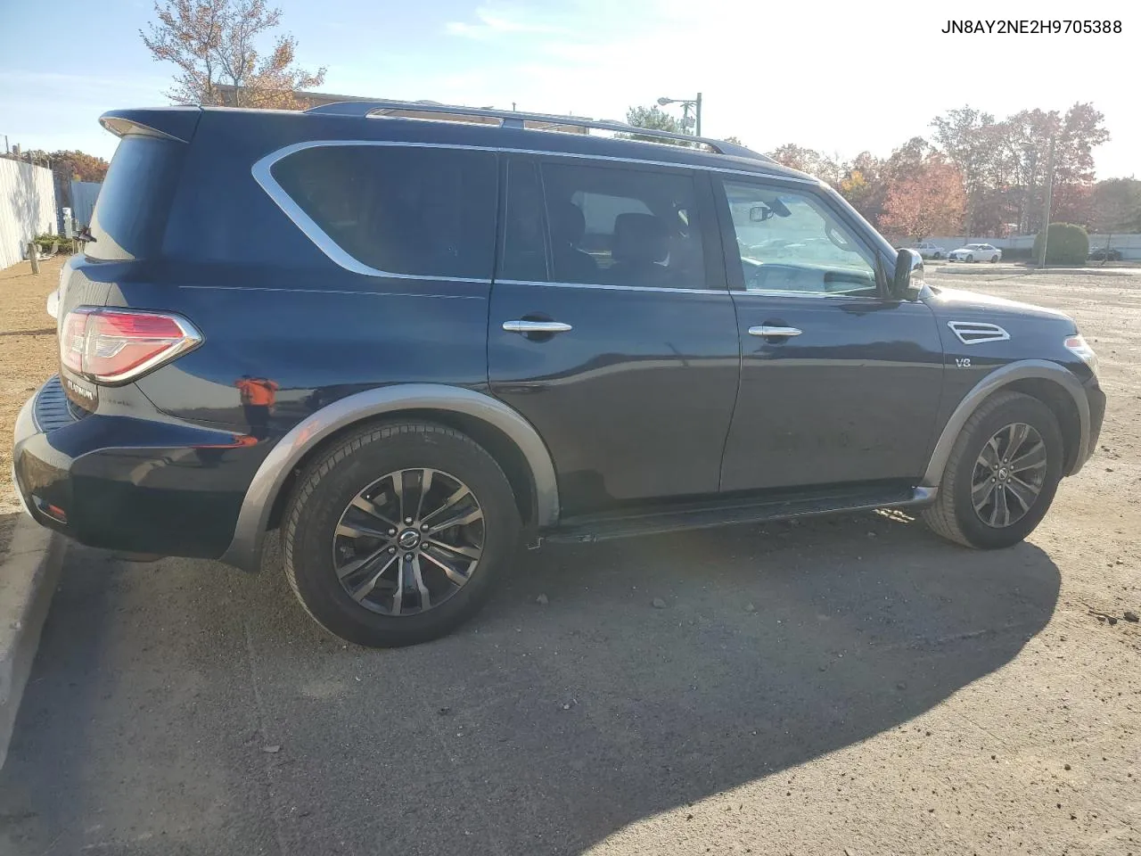 2017 Nissan Armada Platinum VIN: JN8AY2NE2H9705388 Lot: 77572474