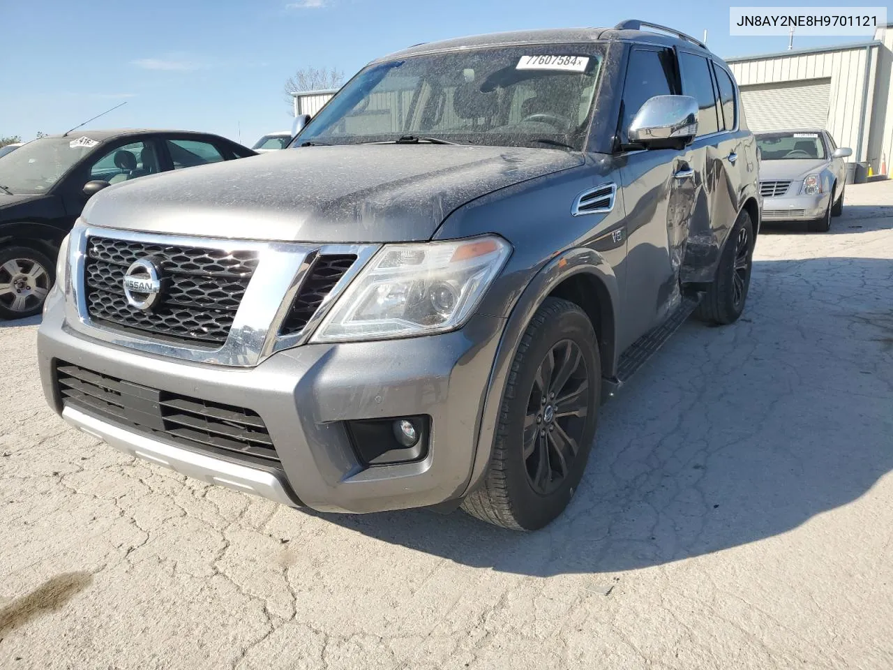 2017 Nissan Armada Platinum VIN: JN8AY2NE8H9701121 Lot: 77607584