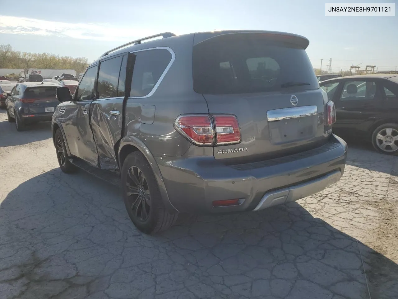 2017 Nissan Armada Platinum VIN: JN8AY2NE8H9701121 Lot: 77607584