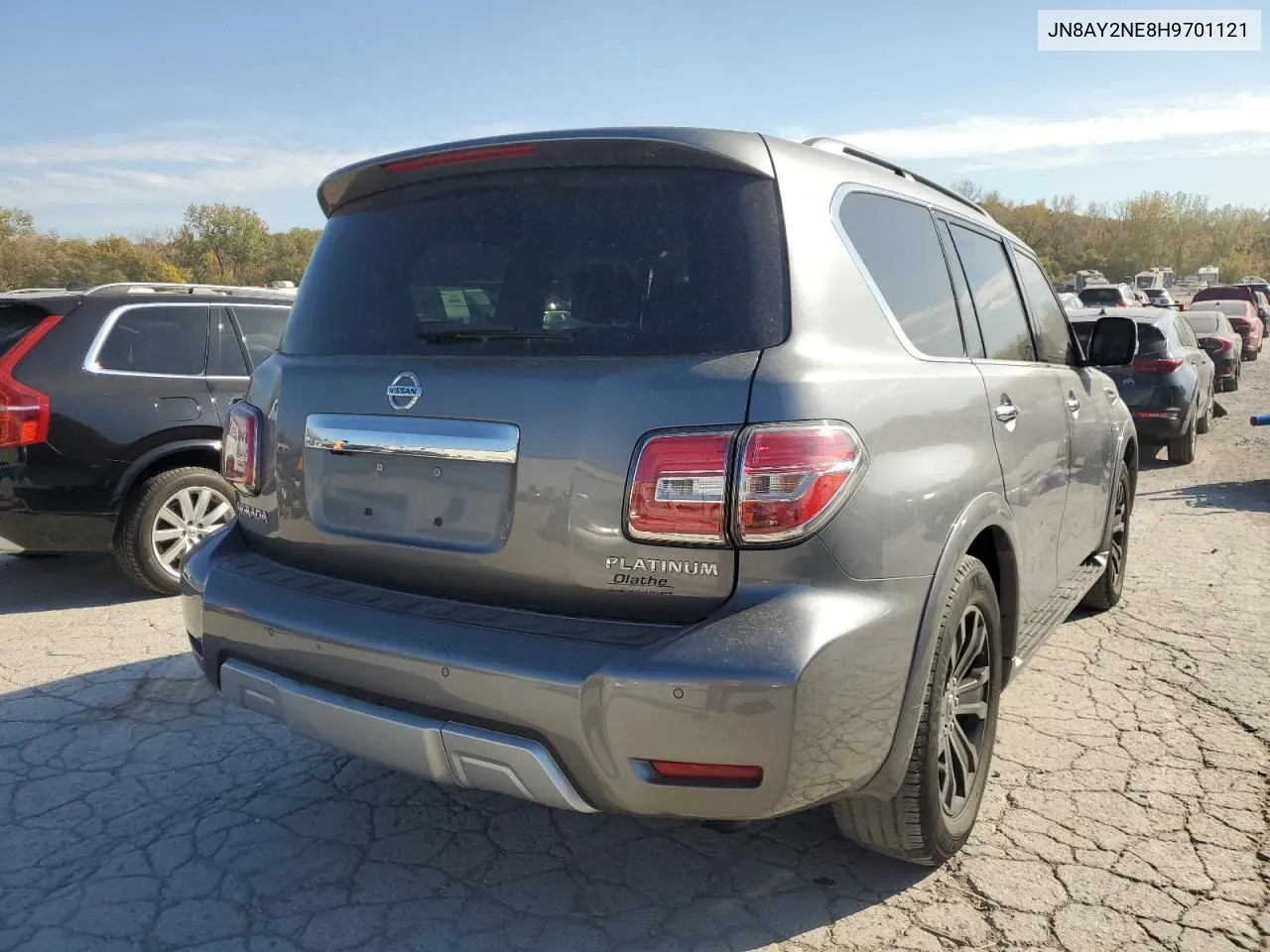 2017 Nissan Armada Platinum VIN: JN8AY2NE8H9701121 Lot: 77607584