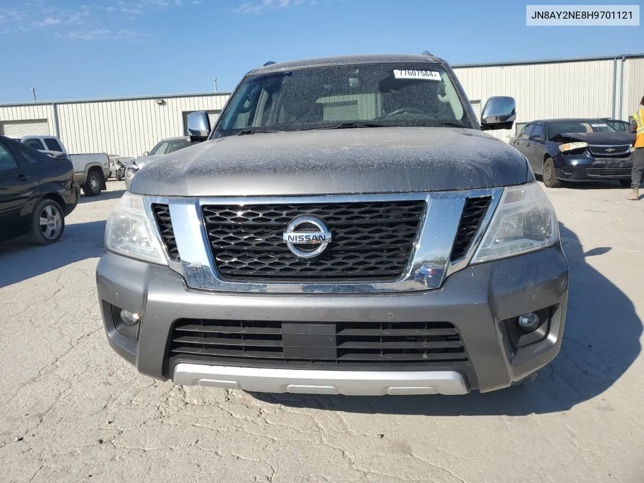 2017 Nissan Armada Platinum VIN: JN8AY2NE8H9701121 Lot: 77607584