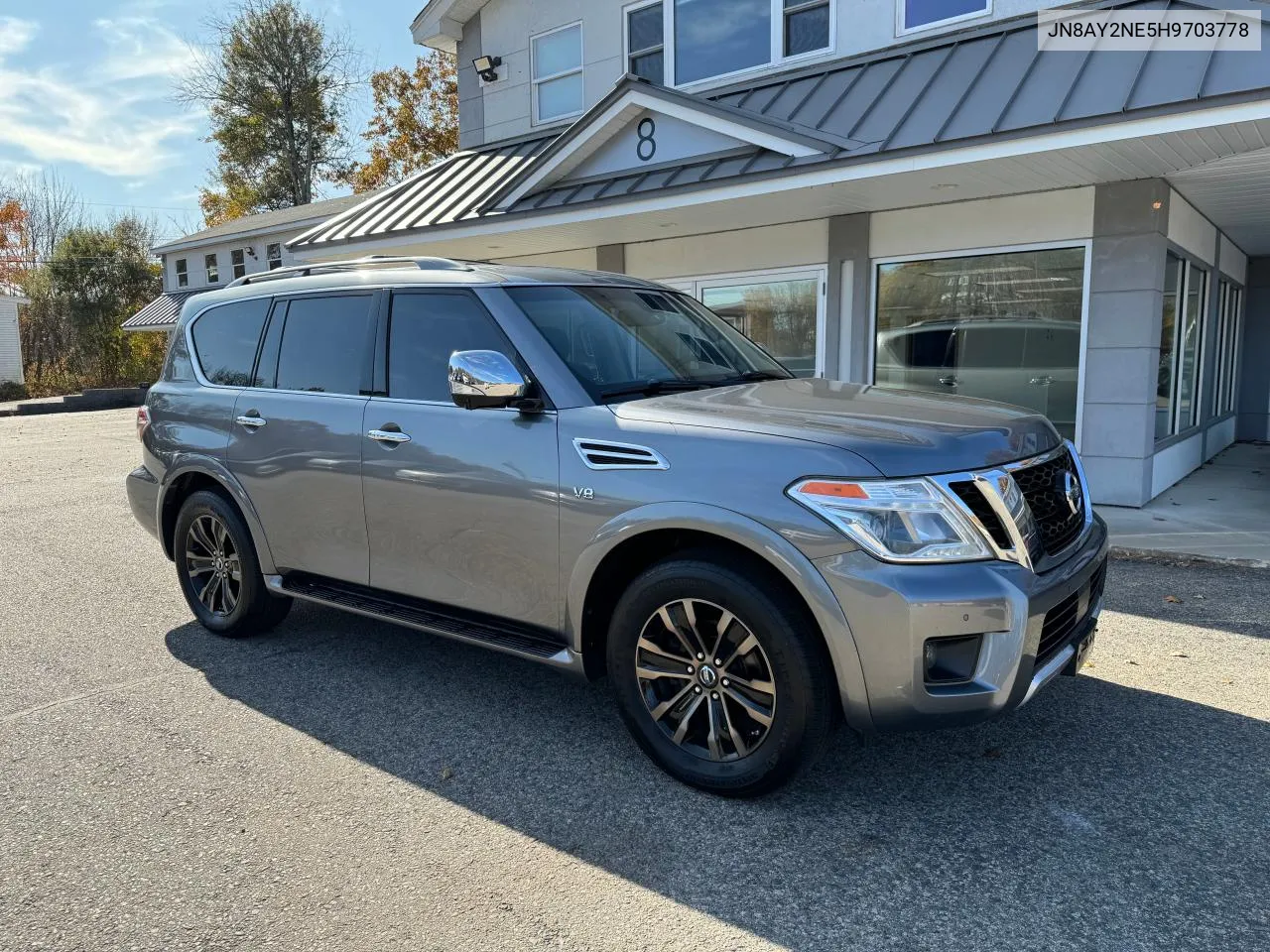 2017 Nissan Armada Platinum VIN: JN8AY2NE5H9703778 Lot: 77820434