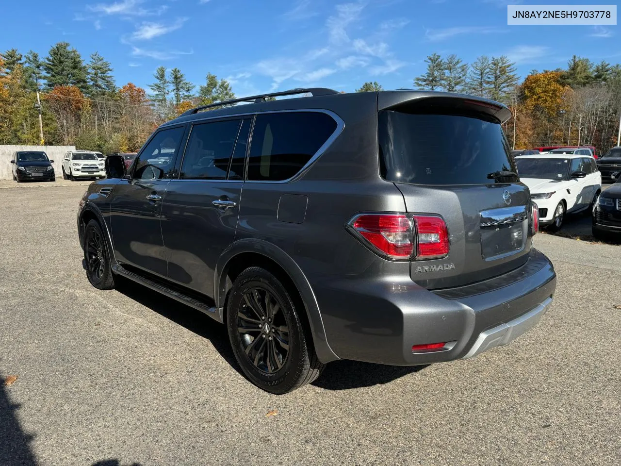 2017 Nissan Armada Platinum VIN: JN8AY2NE5H9703778 Lot: 77820434