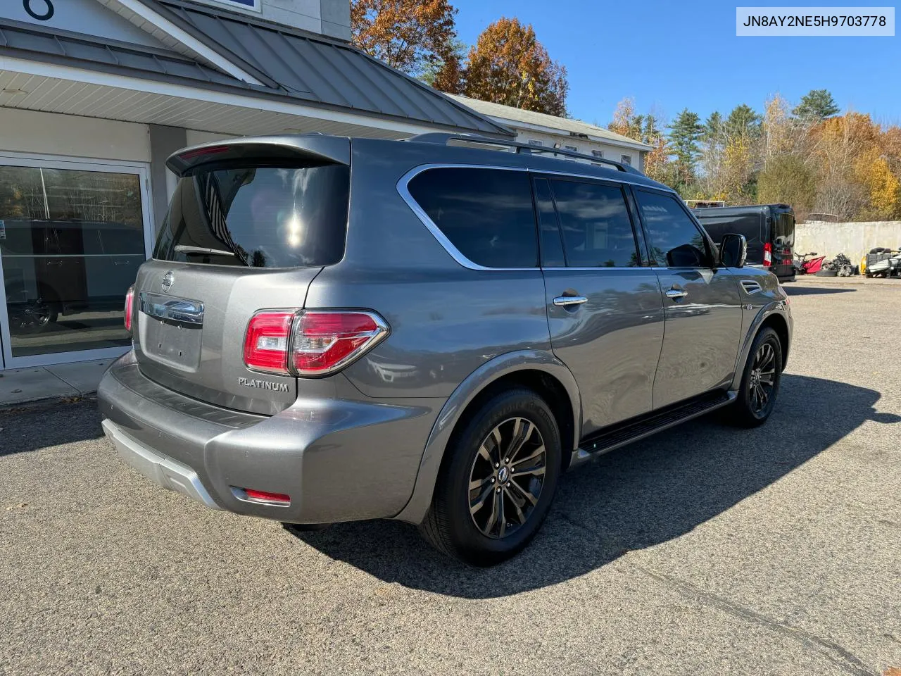 2017 Nissan Armada Platinum VIN: JN8AY2NE5H9703778 Lot: 77820434