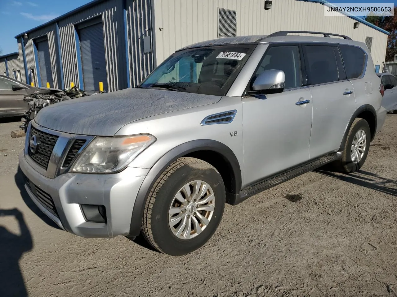 2017 Nissan Armada Sv VIN: JN8AY2NCXH9506653 Lot: 78581084