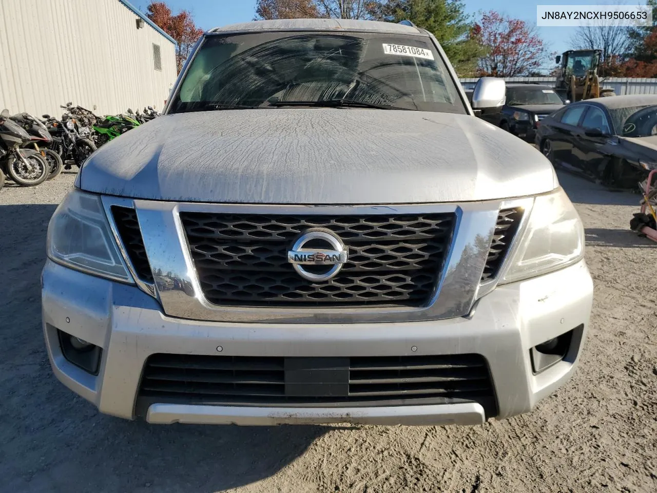 2017 Nissan Armada Sv VIN: JN8AY2NCXH9506653 Lot: 78581084