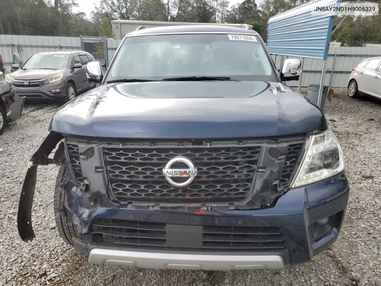 2017 Nissan Armada Sv VIN: JN8AY2ND1H9006339 Lot: 79971654