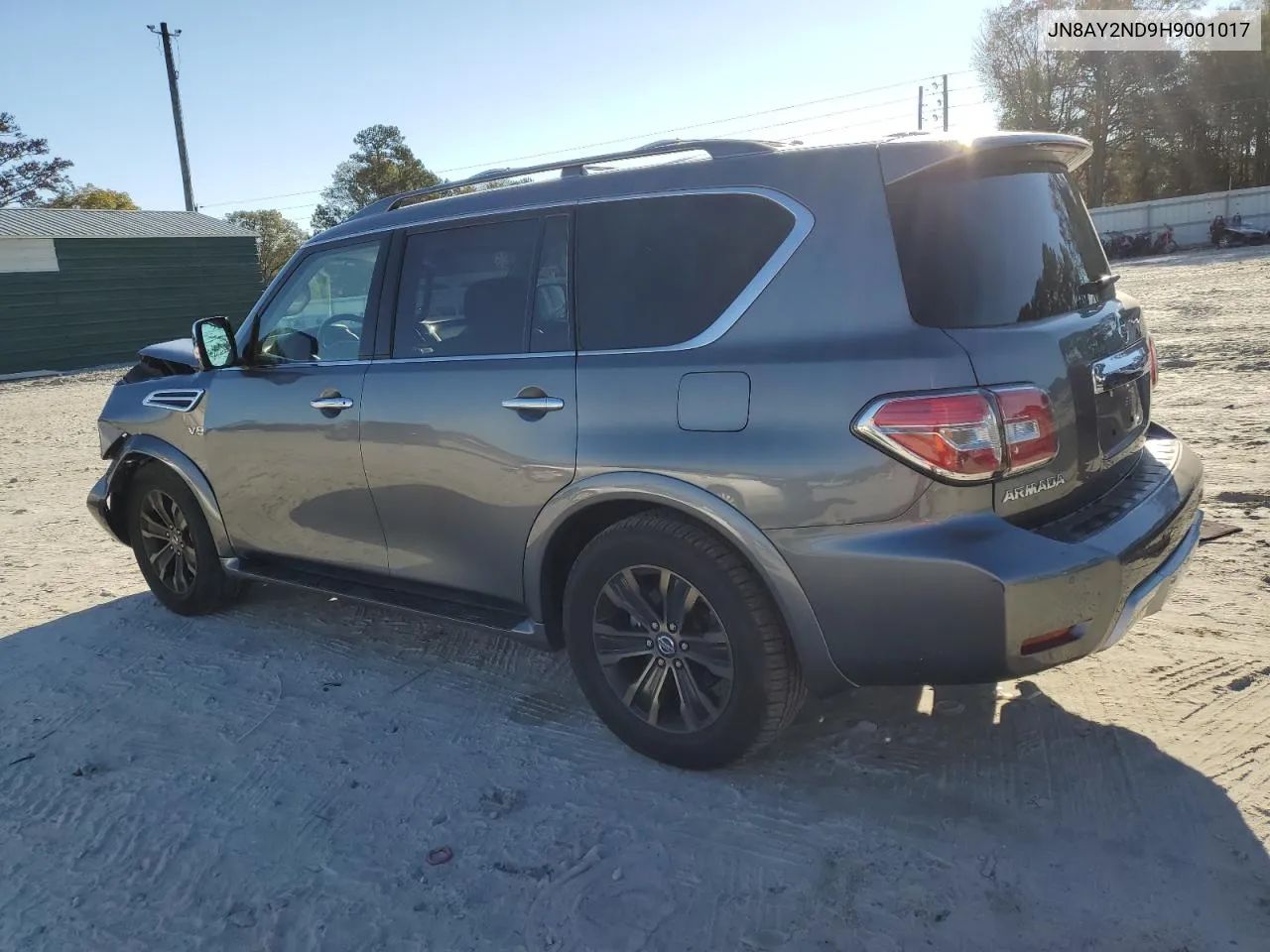 2017 Nissan Armada Sv VIN: JN8AY2ND9H9001017 Lot: 80486324