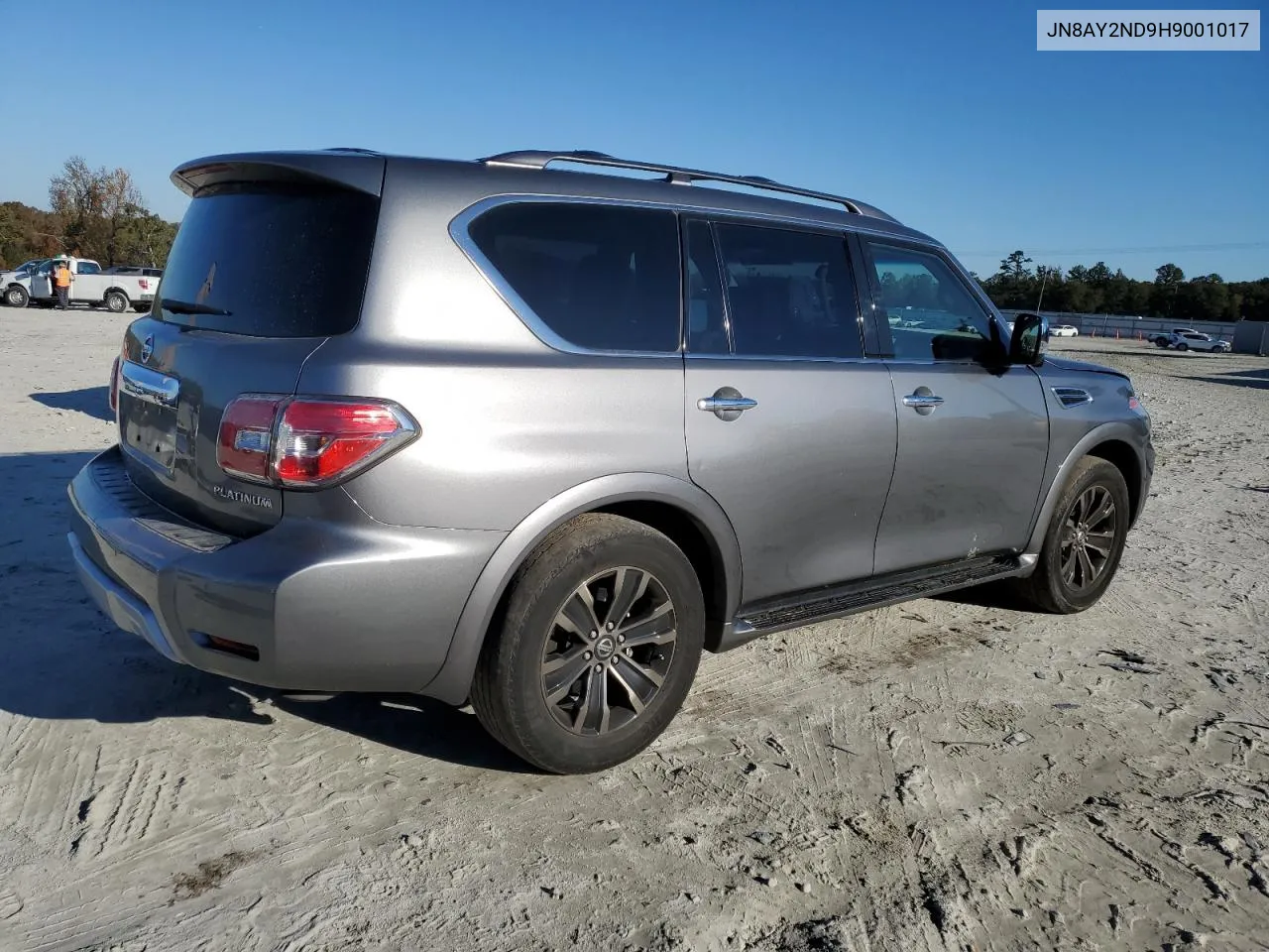 2017 Nissan Armada Sv VIN: JN8AY2ND9H9001017 Lot: 80486324