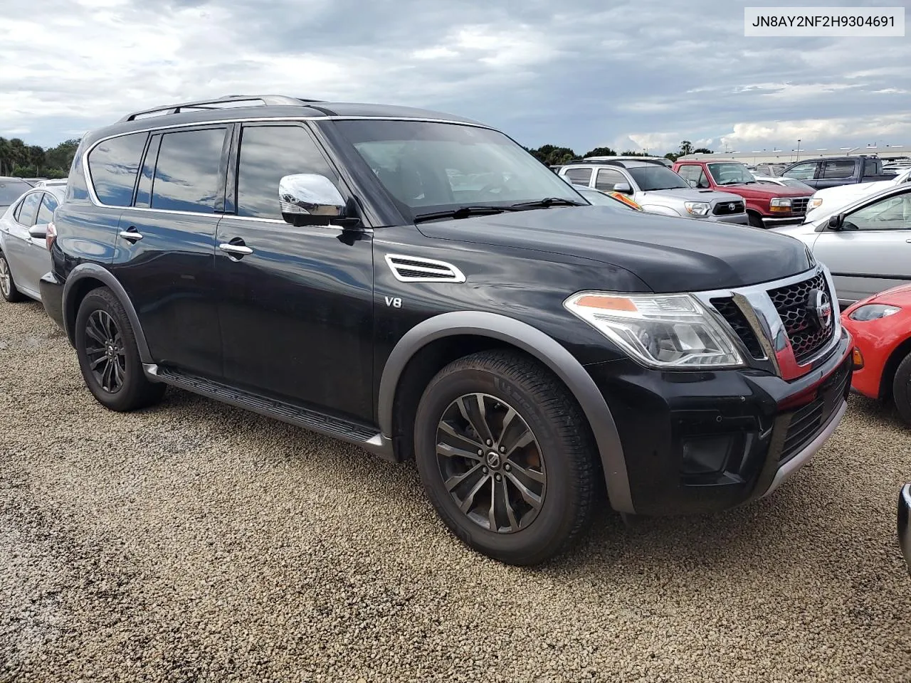 2017 Nissan Armada Platinum VIN: JN8AY2NF2H9304691 Lot: 80967984