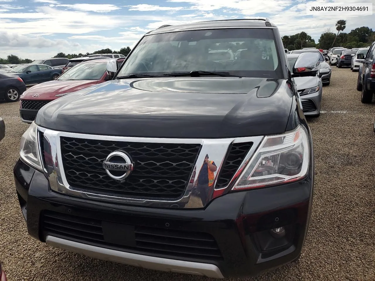 2017 Nissan Armada Platinum VIN: JN8AY2NF2H9304691 Lot: 80967984