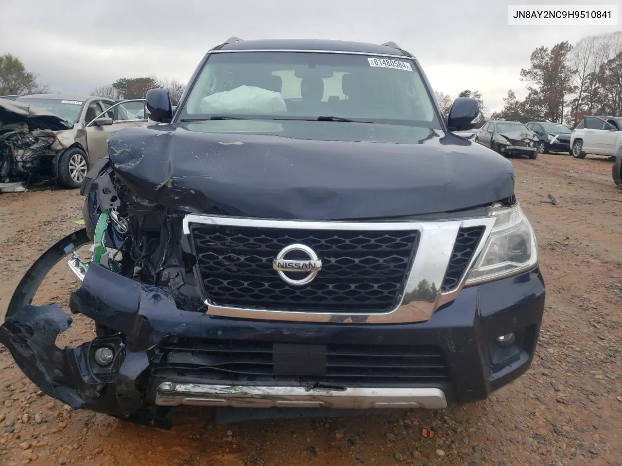 2017 Nissan Armada Sv VIN: JN8AY2NC9H9510841 Lot: 81480584