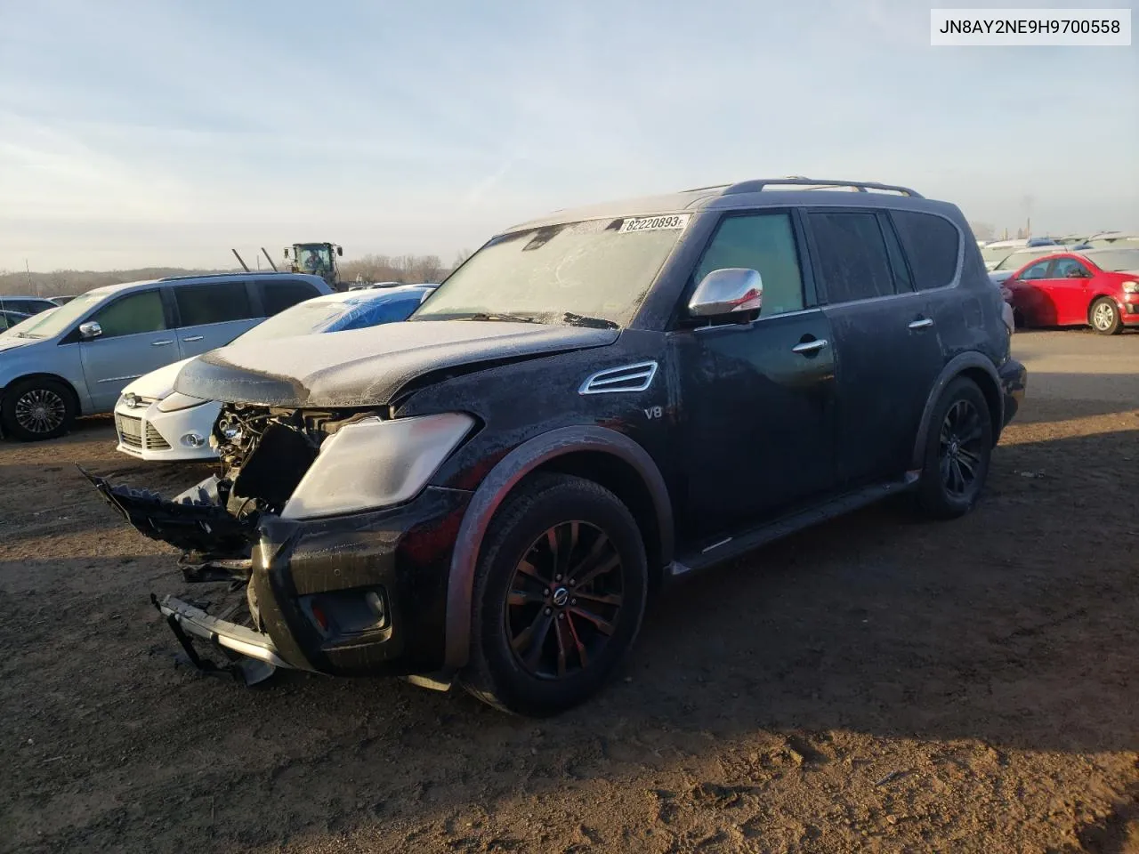 2017 Nissan Armada Platinum VIN: JN8AY2NE9H9700558 Lot: 82220893