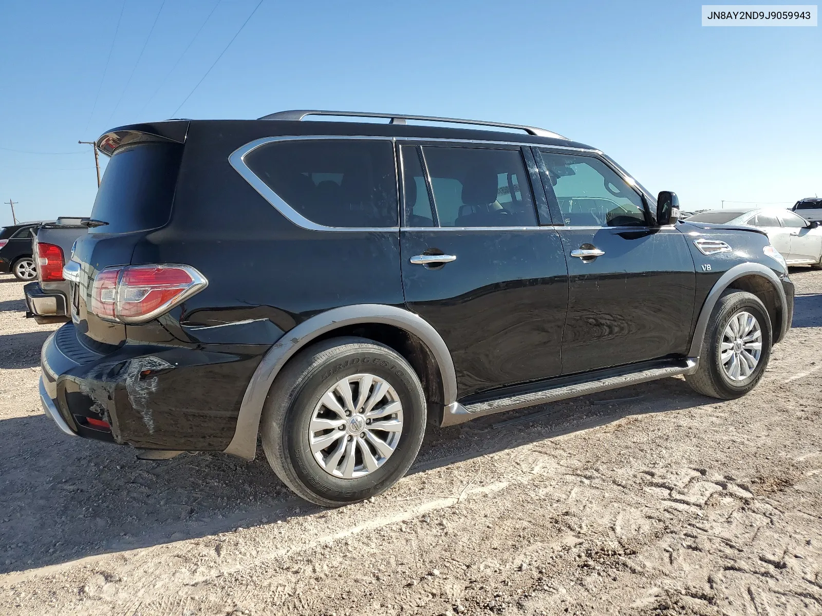 2018 Nissan Armada Sv VIN: JN8AY2ND9J9059943 Lot: 66386514