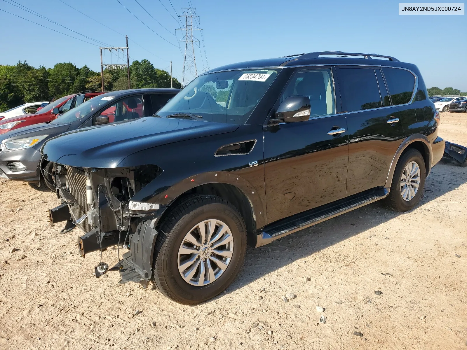 2018 Nissan Armada Sv VIN: JN8AY2ND5JX000724 Lot: 66584704