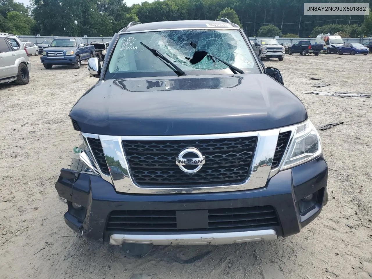 2018 Nissan Armada Sv VIN: JN8AY2NC9JX501882 Lot: 66954634