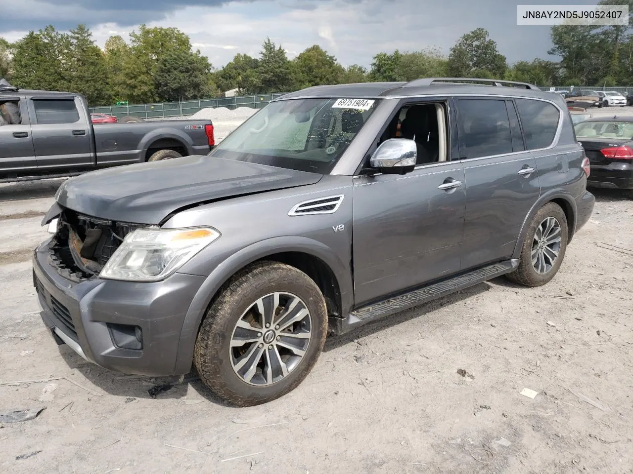 2018 Nissan Armada Sv VIN: JN8AY2ND5J9052407 Lot: 69751904