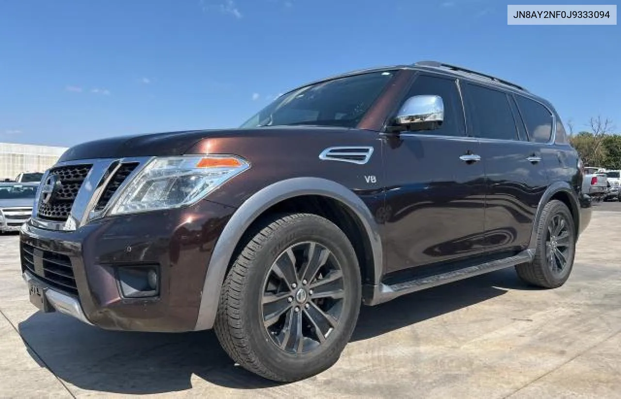 2018 Nissan Armada Platinum VIN: JN8AY2NF0J9333094 Lot: 72413874