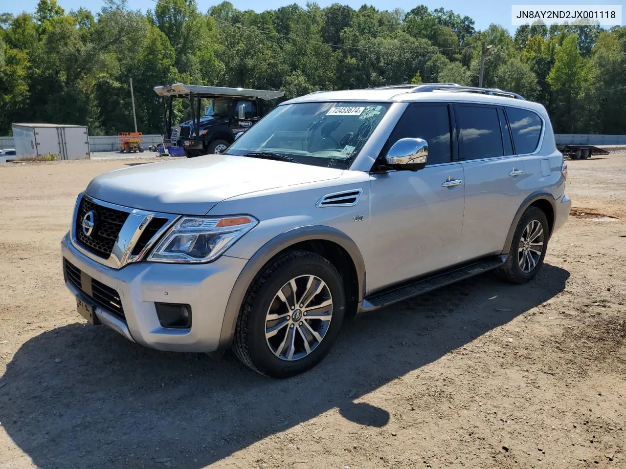 2018 Nissan Armada Sv VIN: JN8AY2ND2JX001118 Lot: 72453674