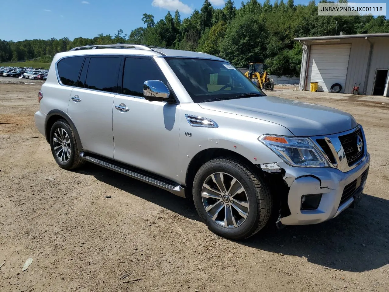 2018 Nissan Armada Sv VIN: JN8AY2ND2JX001118 Lot: 72453674