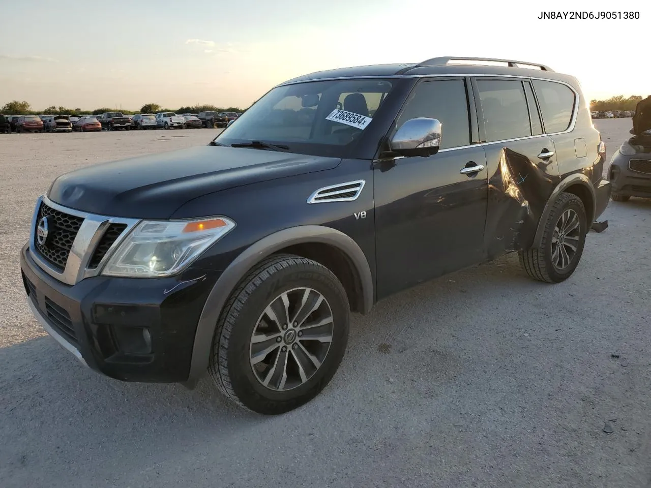 2018 Nissan Armada Sv VIN: JN8AY2ND6J9051380 Lot: 73689584