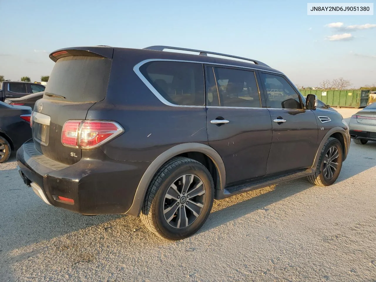 2018 Nissan Armada Sv VIN: JN8AY2ND6J9051380 Lot: 73689584