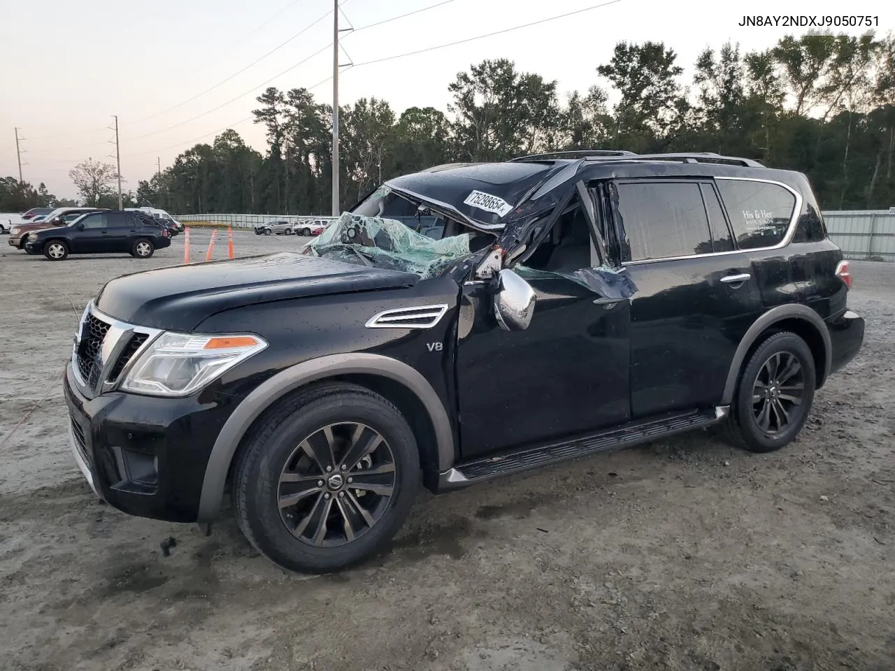 2018 Nissan Armada Sv VIN: JN8AY2NDXJ9050751 Lot: 75298654