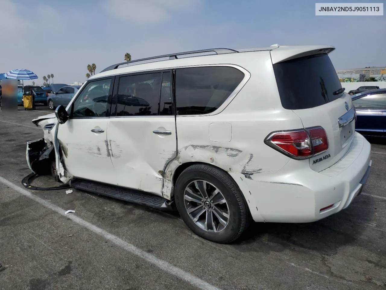 2018 Nissan Armada Sv VIN: JN8AY2ND5J9051113 Lot: 75957024