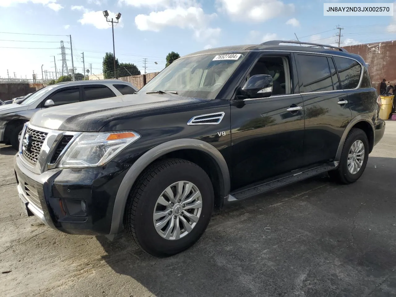 2018 Nissan Armada Sv VIN: JN8AY2ND3JX002570 Lot: 76527404