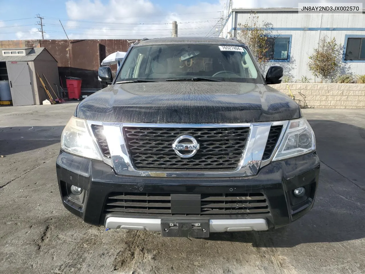 2018 Nissan Armada Sv VIN: JN8AY2ND3JX002570 Lot: 76527404