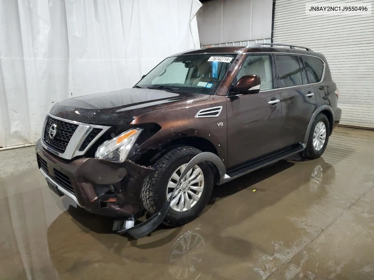 2018 Nissan Armada Sv VIN: JN8AY2NC1J9550496 Lot: 76742714