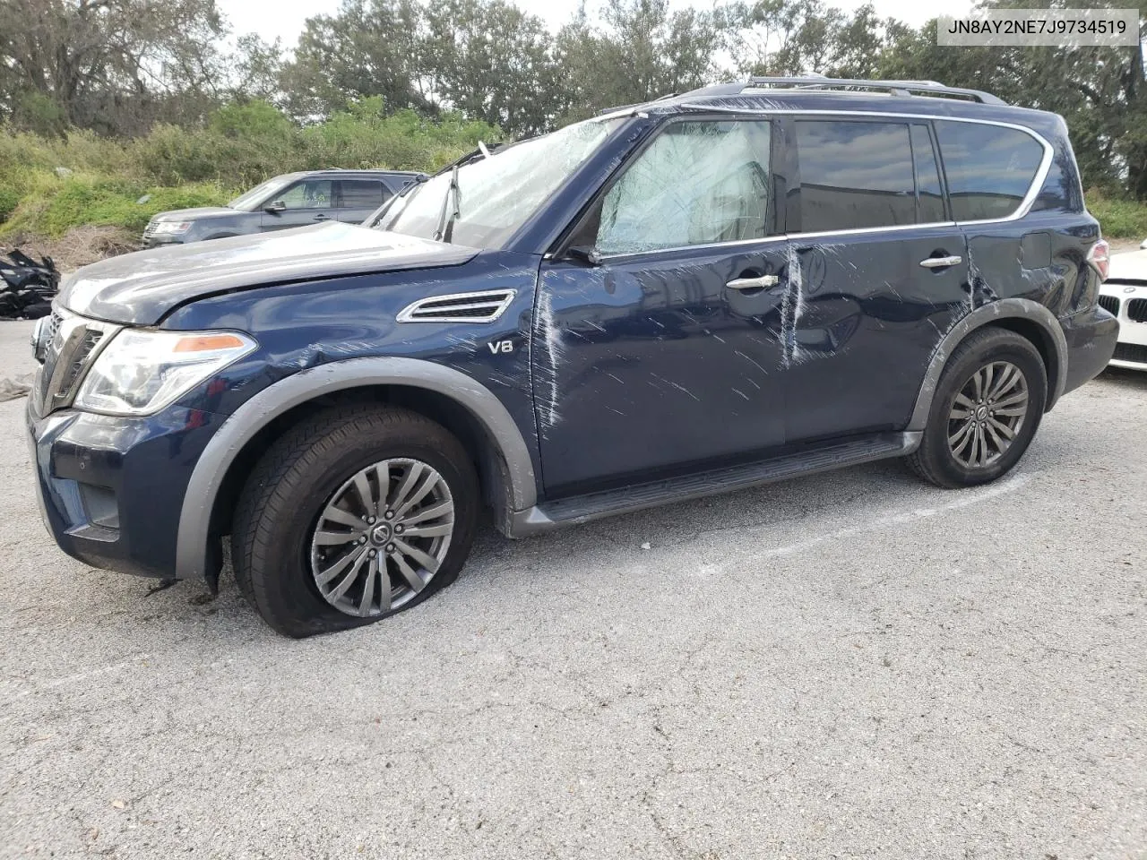 2018 Nissan Armada Platinum VIN: JN8AY2NE7J9734519 Lot: 76801284